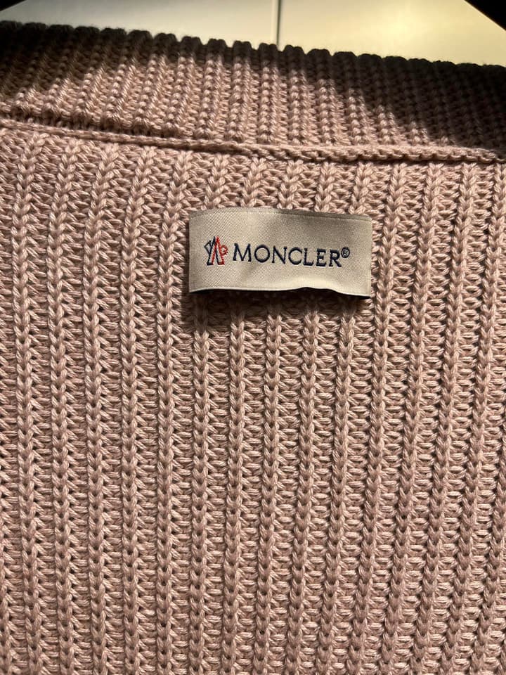 Moncler Lapel Patchwork Wool Down Jacket – 25FW in Black