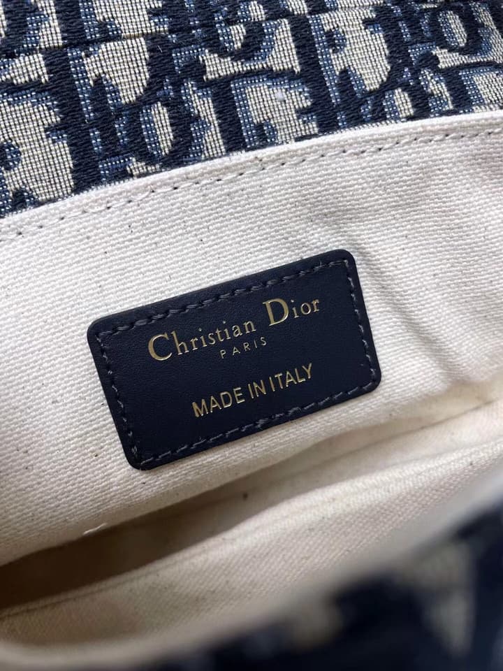 Dior Saddle Bag – Blue Canvas Mini