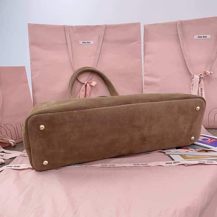 Miu Miu Aventure Suede Tote Bag