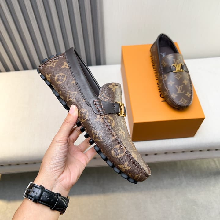 Louis Vuitton Monte Carlo Moccasin Loafers in Black Smooth Leather