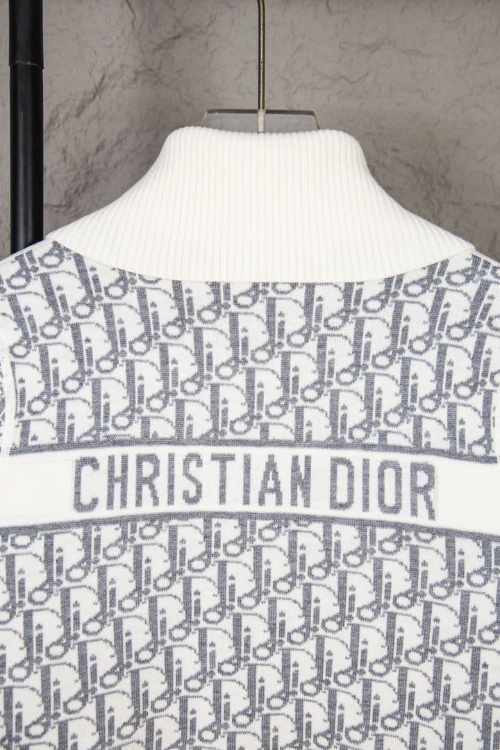 Dior Classic Oblique Reversible Cashmere Sweater – 25FW in Camel Oblique Pattern