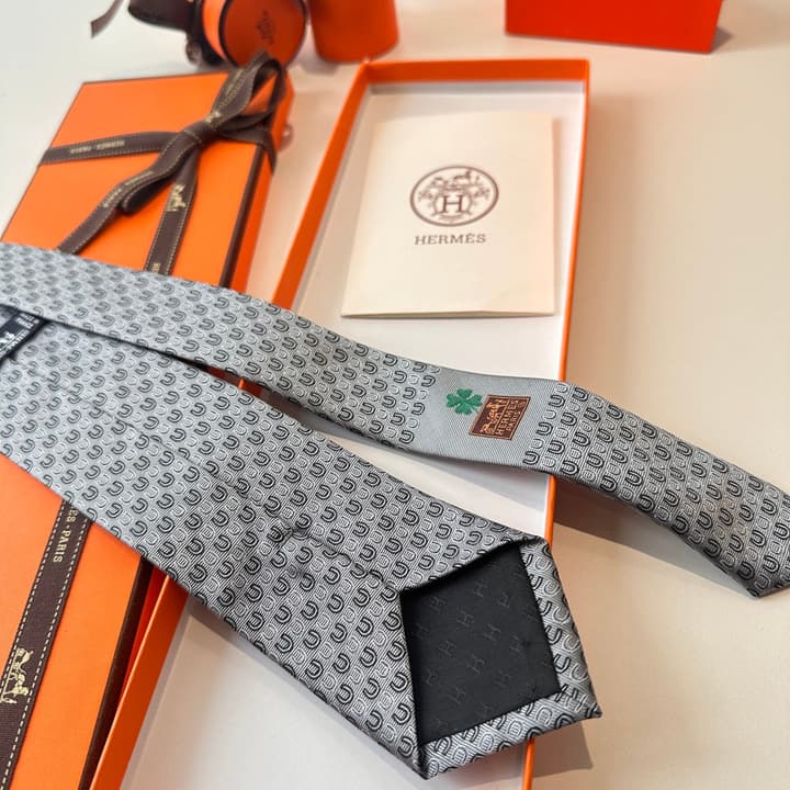 Hermès Men's 'Good Luck' New Collection Tie in Brown
