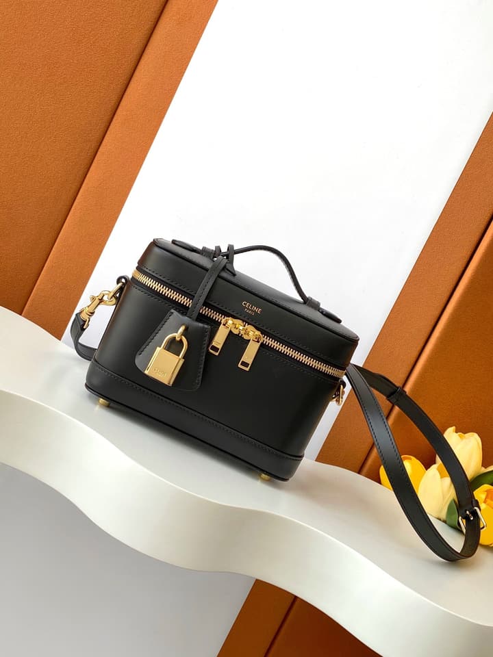 Celine Vanity Box Bag in Black