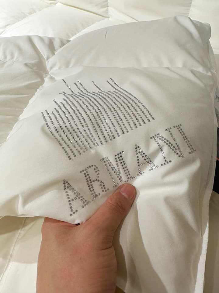 Armani Hotel Goose Down Duvet in Creamy White