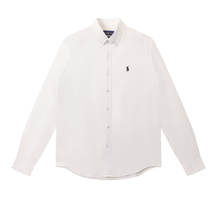 Ralph Lauren Unisex Oxford Long Sleeve Shirt in Black