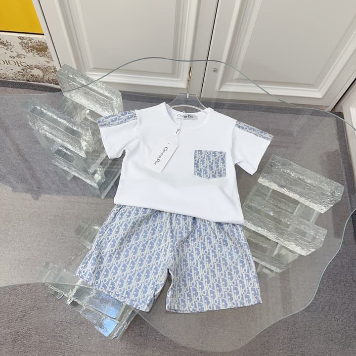 Dior Letter Print Cotton Set – 2026 – Kids Collection