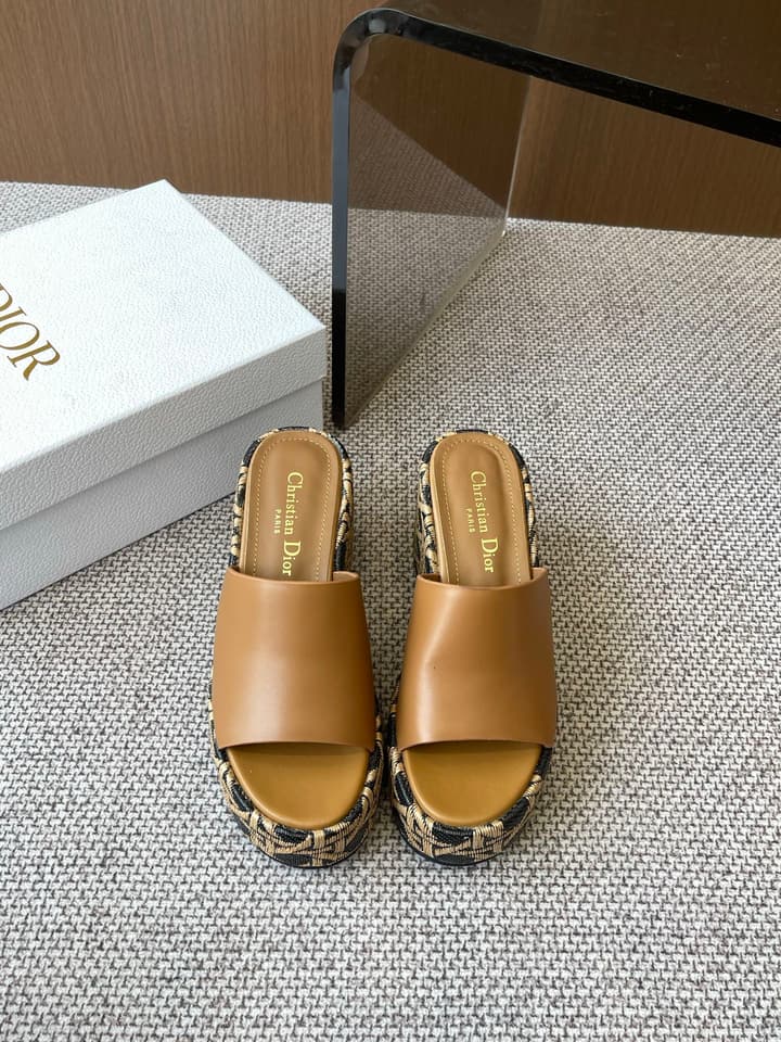 Dior D-Attitude Wedge Platform Sandals – 25SS