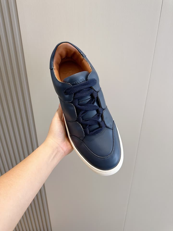Zegna Tiziano Couture Sneakers in Black With Matching Laces