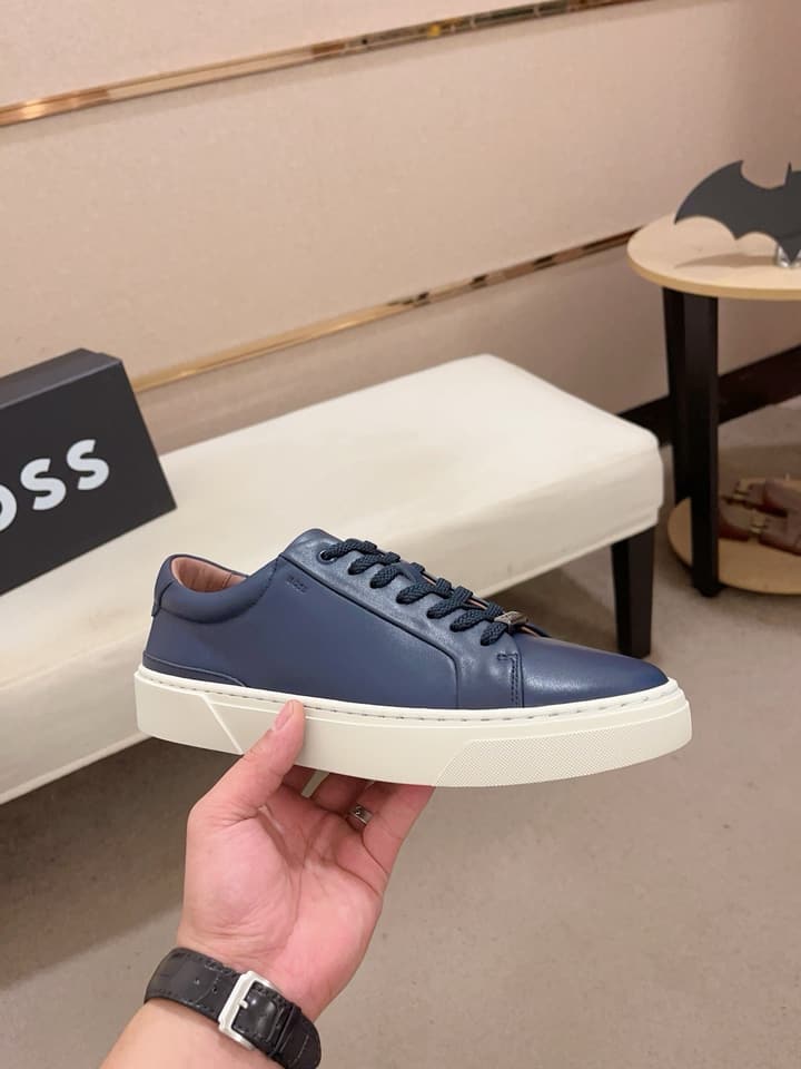 Boss Premium Casual Men's Sneakers in Black Monochromatic