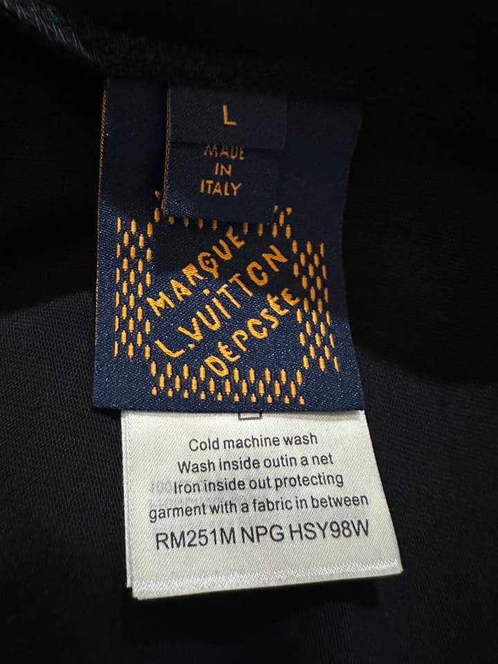 Louis Vuitton Embroidered Beaded Cotton T-Shirt – 25SS in Black