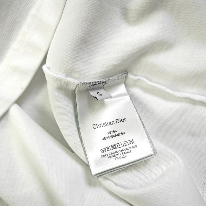 Dior Rhinestone Logo Embroidery T-Shirt – 2026SS in Black