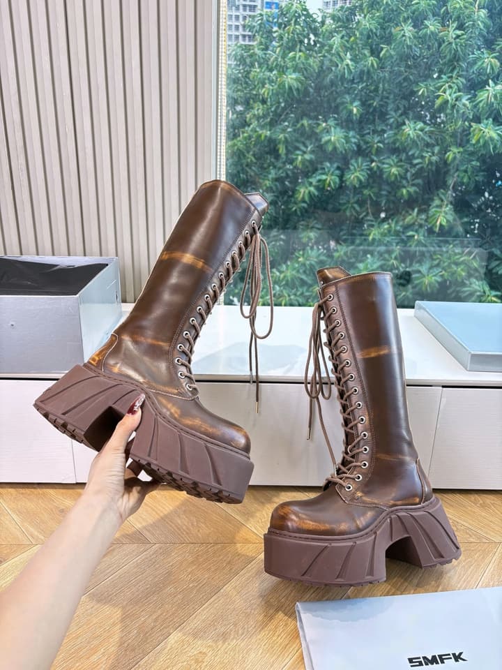 SMFK Platform Over-the-Knee Boots – 2025 Autumn/Winter Collection in Black