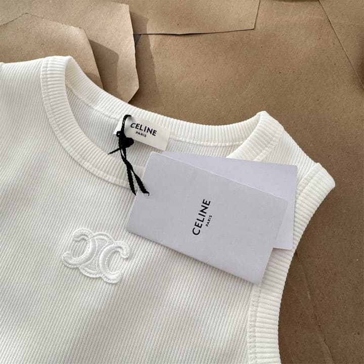 Celine Embroidered Crewneck Vest – 25SS