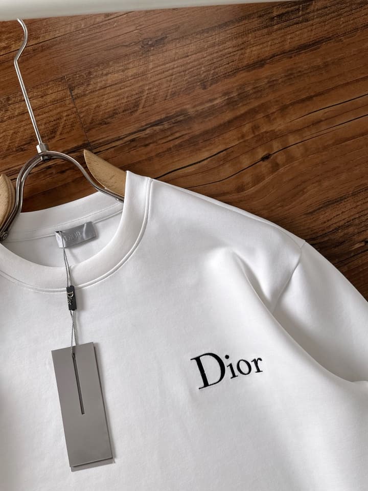 Dior Air Layer Crewneck Sweatshirt – 2025FW in Black Large Logo