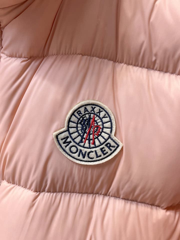 Moncler Stand Collar Embossed Down Jacket – Limited Edition in Black