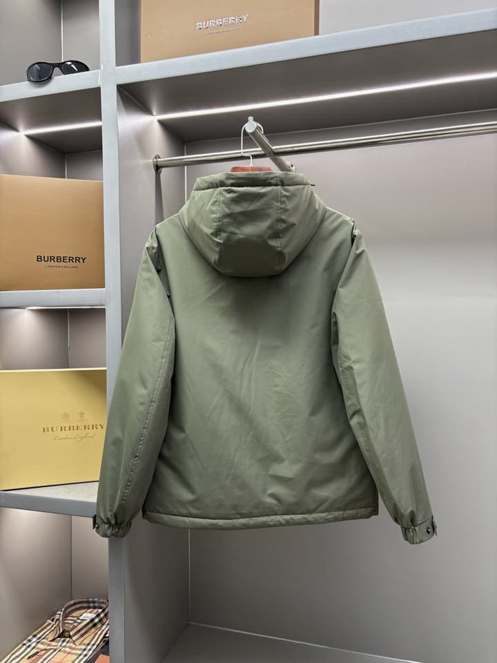Zegna Letter Embroidered Down Jacket in Black