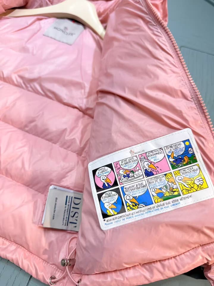 Moncler Kids Puffer Jacket – 2025 Collection in Light Pink