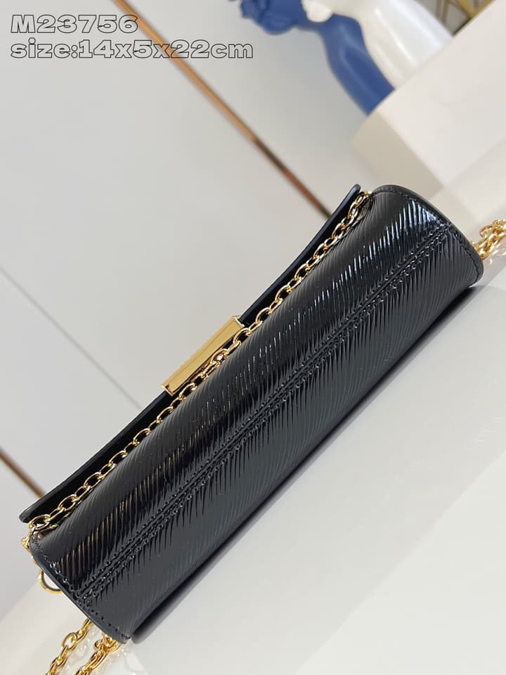 Louis Vuitton Pochette Louise Chain Bag in Beige