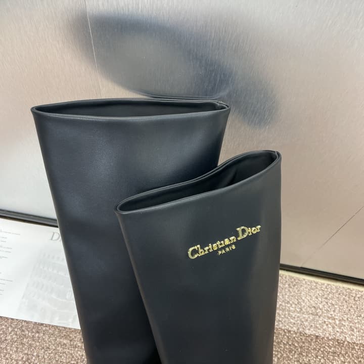Dior D-Town Chunky Heel Knee-High Boots – 2024 Autumn/Winter Collection