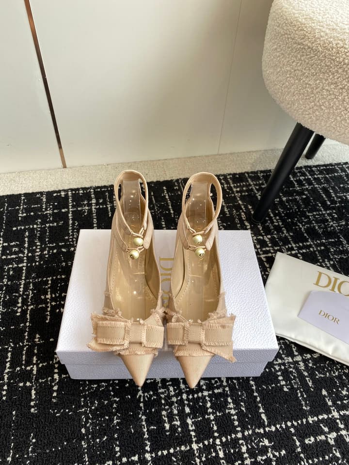 Dior J'Adior Jolie Pearl Pointed-Toe Pumps – 2024SS in Black