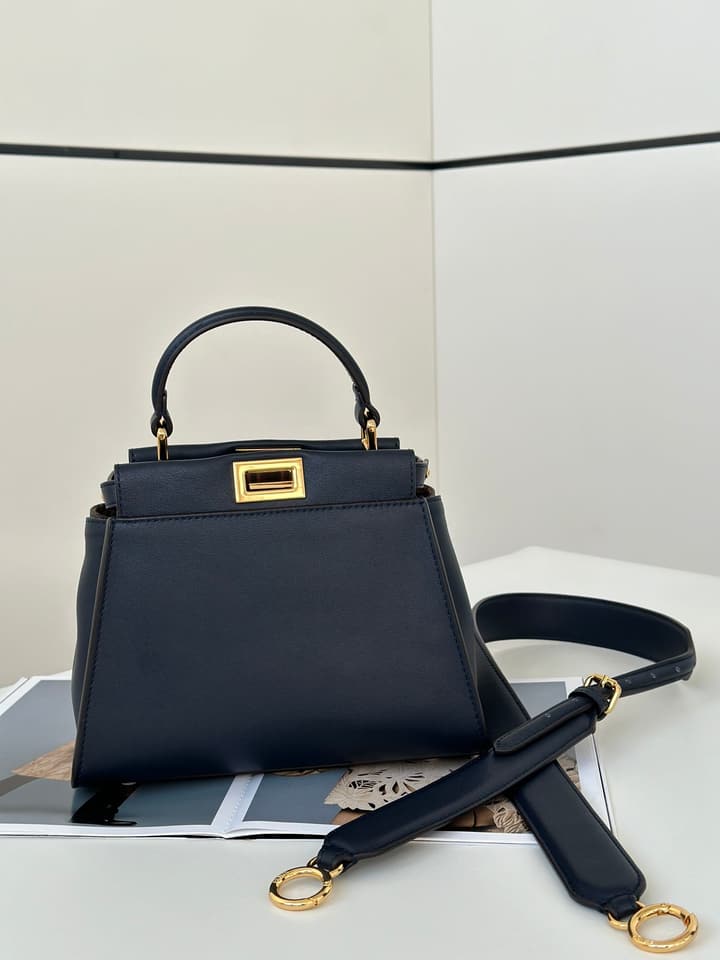 Fendi Peekaboo Classic Handbag in Deep Royal Blue