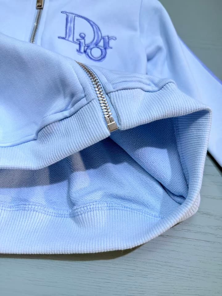 Dolce & Gabbana Baby Sweatshirt and Pants Set – 2025SS – Kids Collection in Light Blue Tracksuit