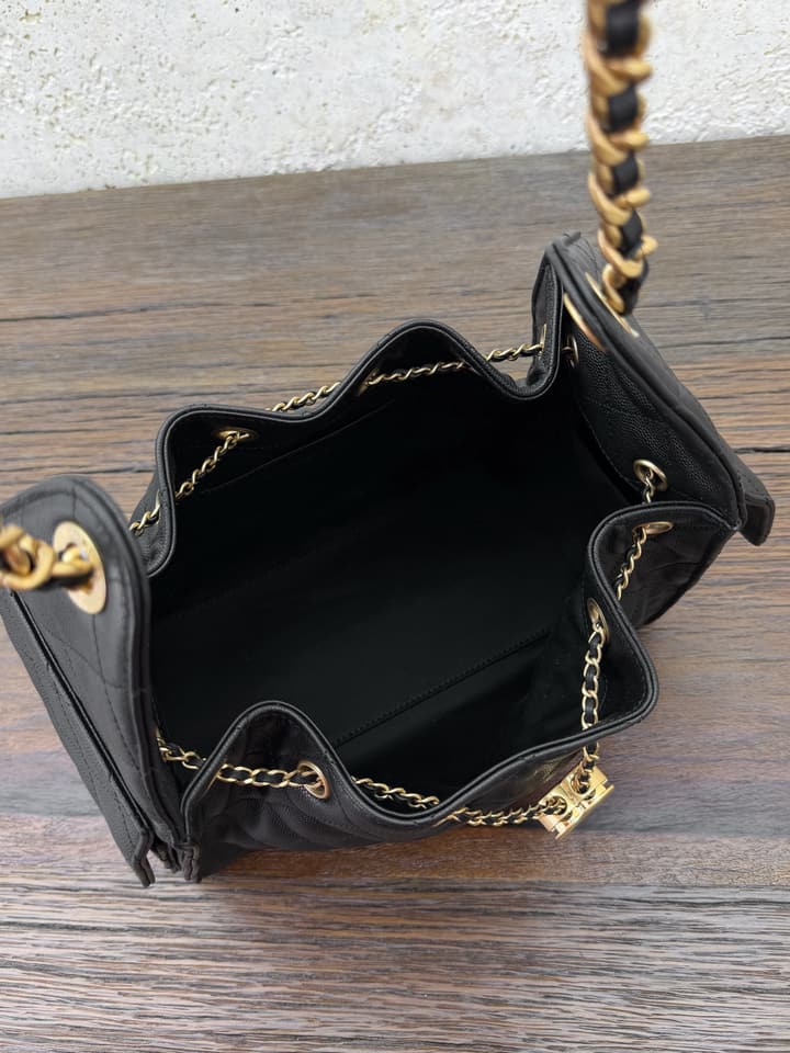 Chanel 25 Bag Small – Caviar Leather with Gold Hardware