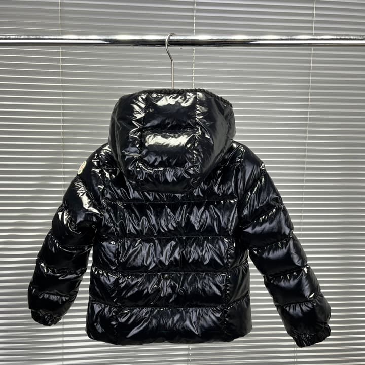 Moncler Kids Hooded Down Jacket – 25FW in Classic Black