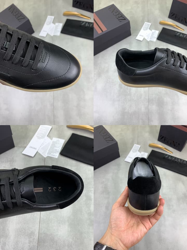 Zegna 232 Suede Calfskin Sneakers