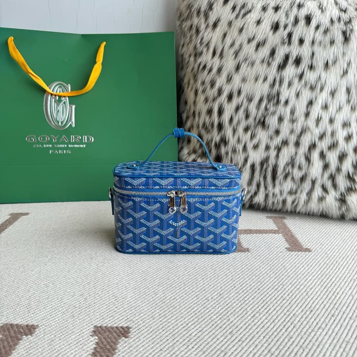 Goyard Muse Mini Vanity Case in Bright Orange Goyardine