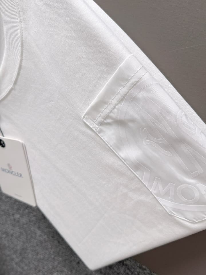 Moncler Woven Pocket Embroidery Logo T-Shirt – 2025SS in Black