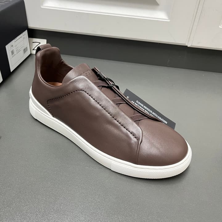 Zegna Triple Stitch Secondskin Luxury Sneakers