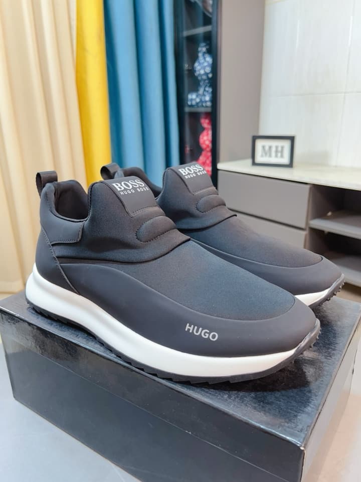 Boss Classic Suede and Waterproof Casual Sneakers
