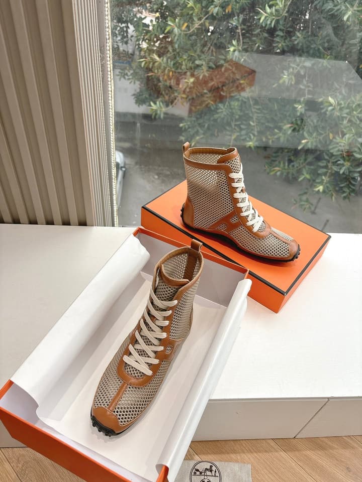 Hermès Bouncing Mesh Sneakers in Black