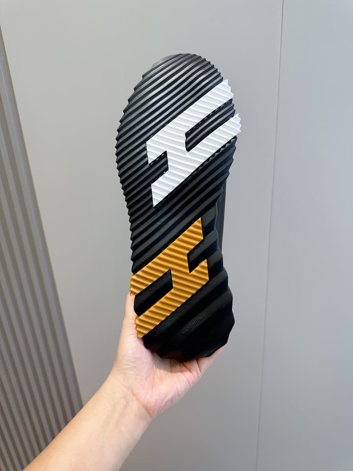 Hermès Bouncing Sneakers in Black And White Color Block