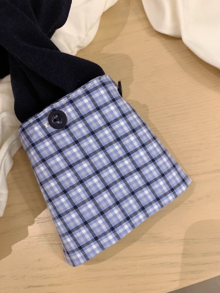 Miu Miu Spliced Plaid Base Top – 25FW in Black
