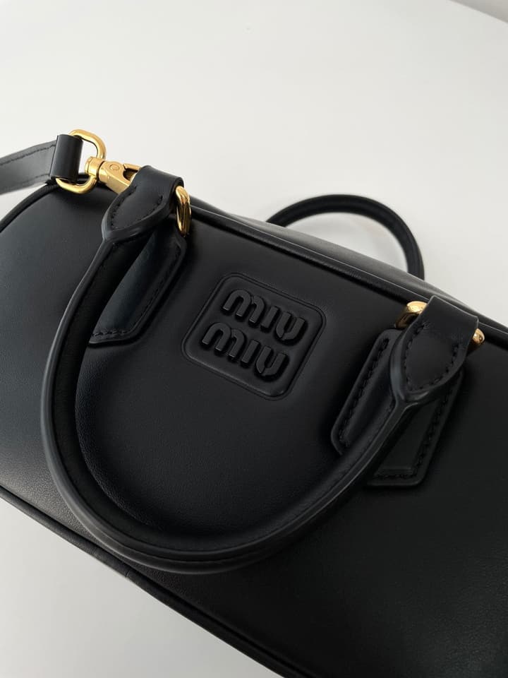 Miu Miu Bowling Bag in Black