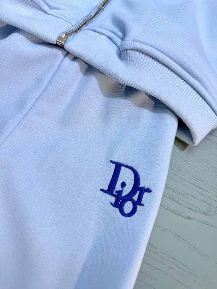 Dolce & Gabbana Baby Sweatshirt and Pants Set – 2025SS – Kids Collection in Light Blue Tracksuit