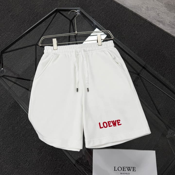 Loewe Classic Element Print Shorts – Spring/Summer Collection in Black With Blue Text