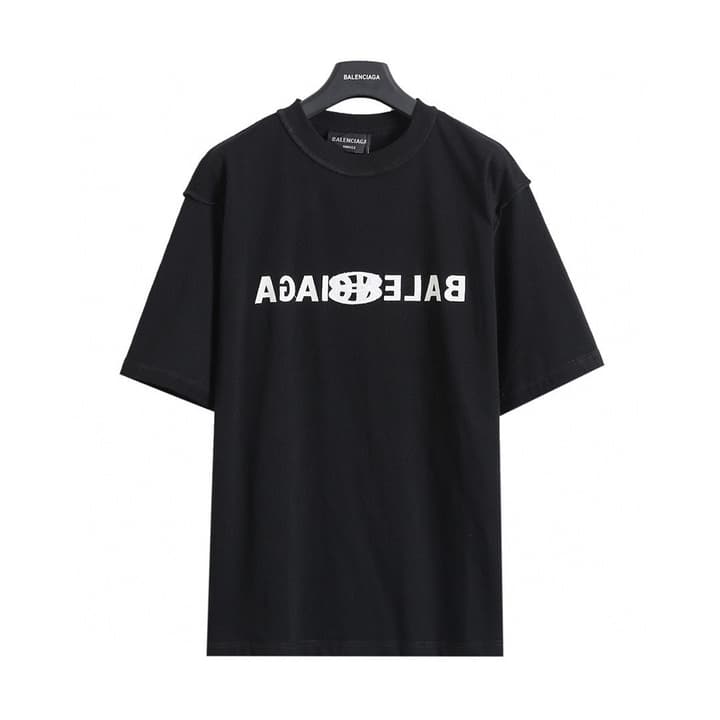 Balenciaga Double Ring Reverse Embroidery T-Shirt – 26SS in Black