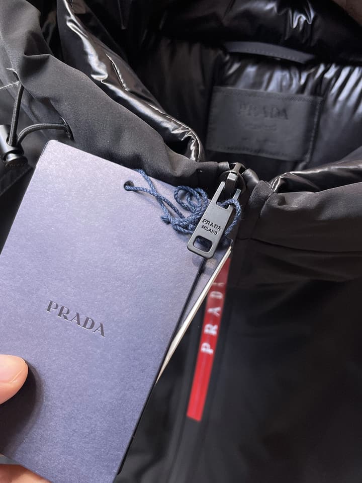 Prada Linea Rossa Gore-Tex Hooded Puffer Jacket in Black Hooded Anorak