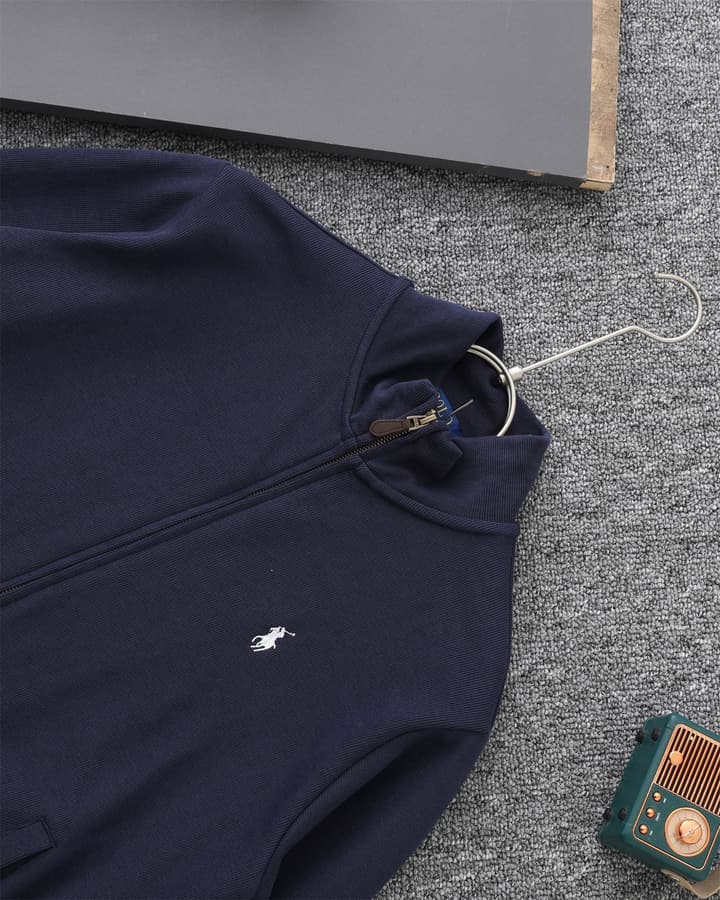 Ralph Lauren Old Money Full-Zip Sweatshirt – 25SS in Navy Blue