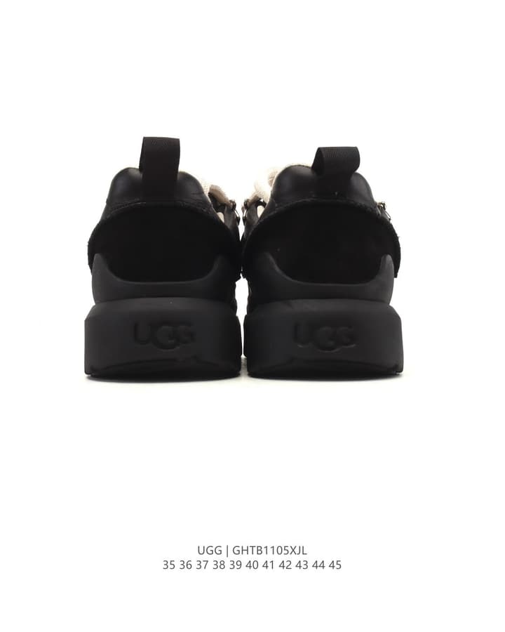 UGG Retro Low-Top Ankle Boots in All Black
