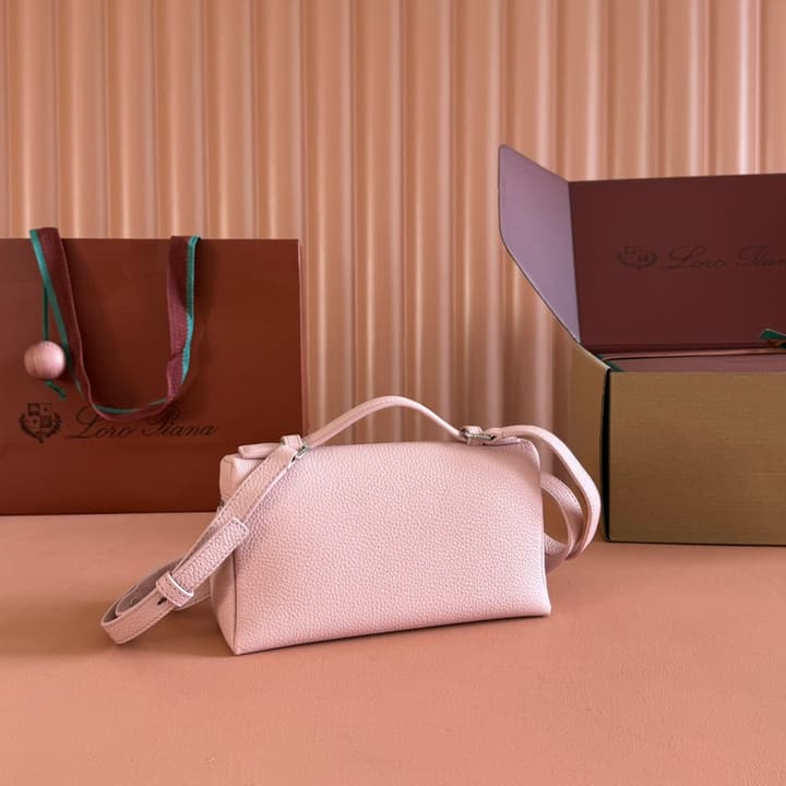 Loro Piana Extra Pocket L19 Crossbody Bag in Cream Gold Hardware