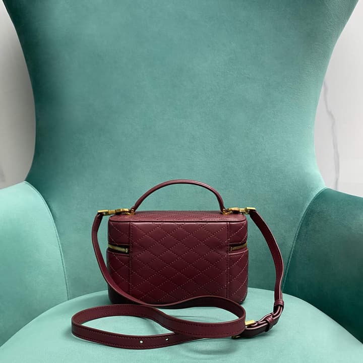 Saint Laurent Gaby Mini Vanity Bag in Apricot