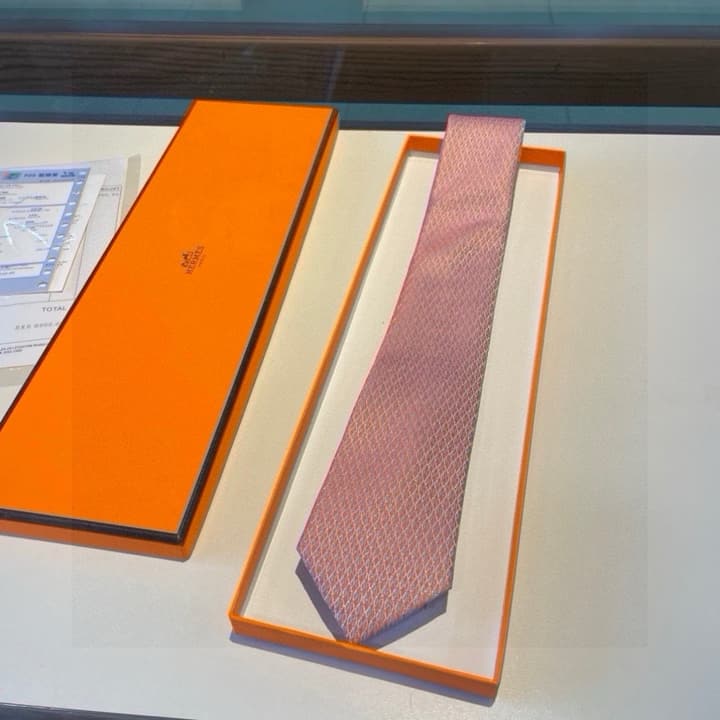 Hermès Men's Silk Tie – New Collection in Blue
