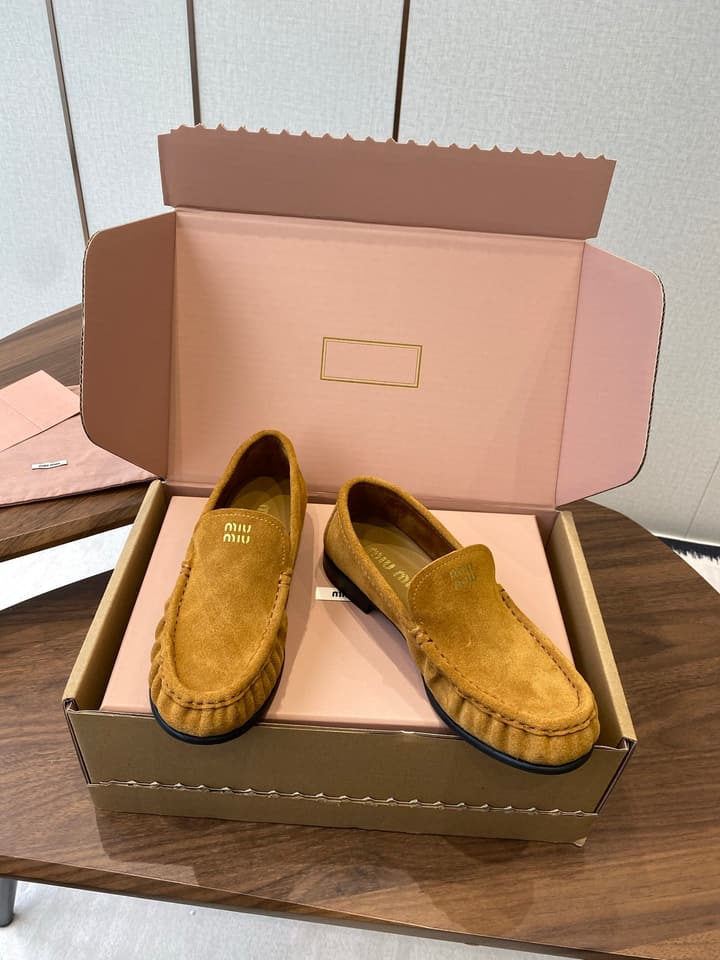 Miu Miu Loafers – 25SS Autumn/Winter Collection in Black Suede
