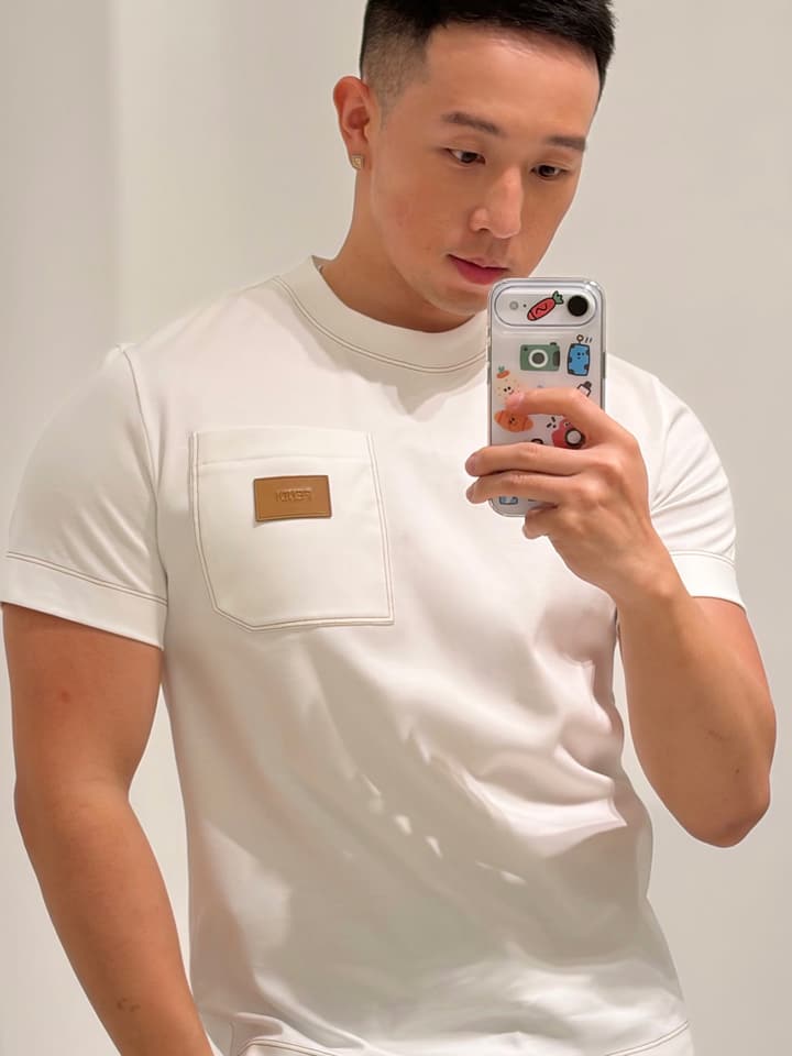 Fendi Leather Patch Logo Cotton T-Shirt – 26SS