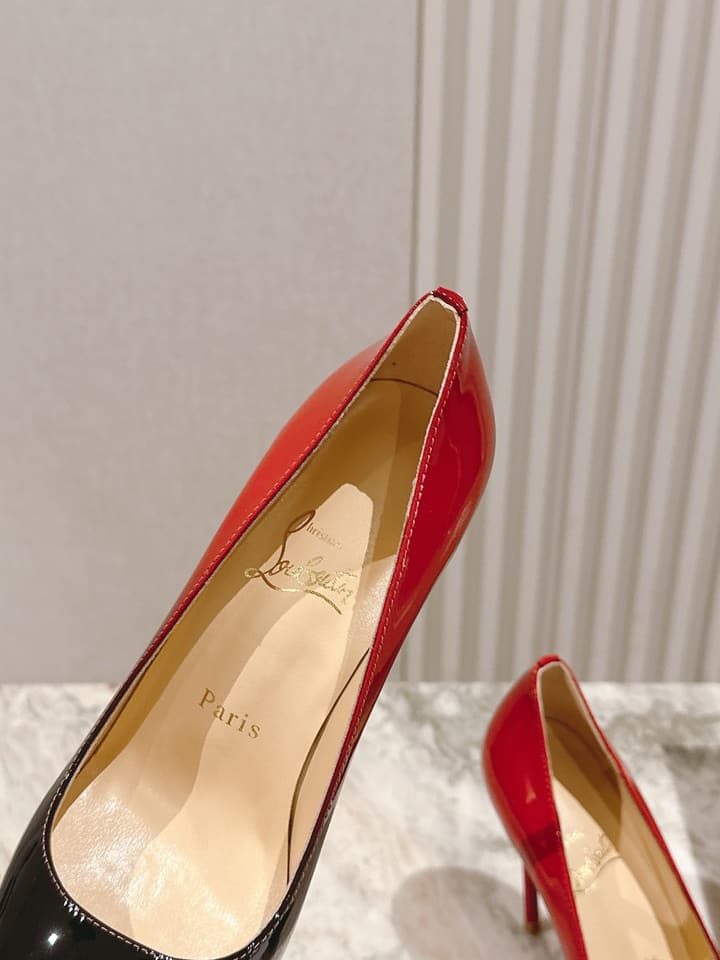 Christian Louboutin Platform Heeled Sandals – 2025 SS Show Model in Black Suede