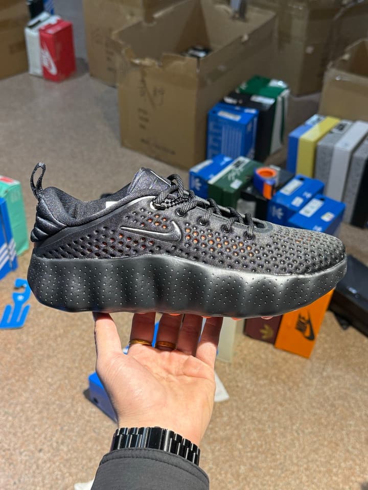 Nike Mind 002 Black Tech Training Shoes in Black With Orange Accents